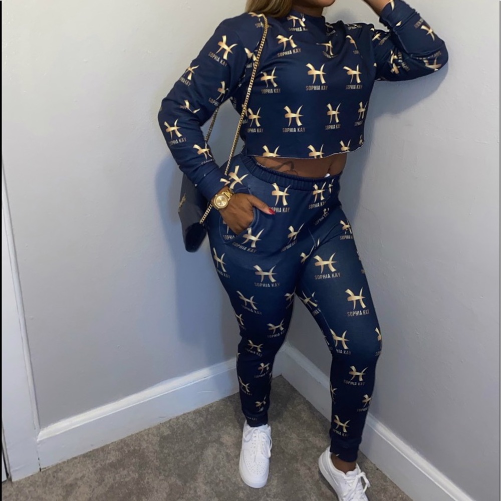 Custom Crop Jogger Set